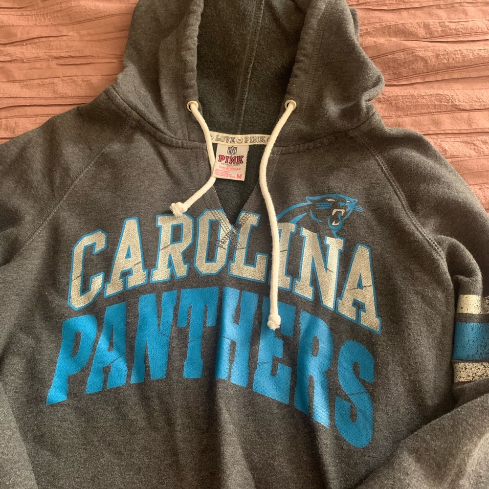 Vintage Carolina Panthers Fitted Hoodie